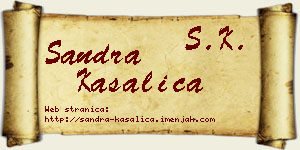 Sandra Kasalica vizit kartica
